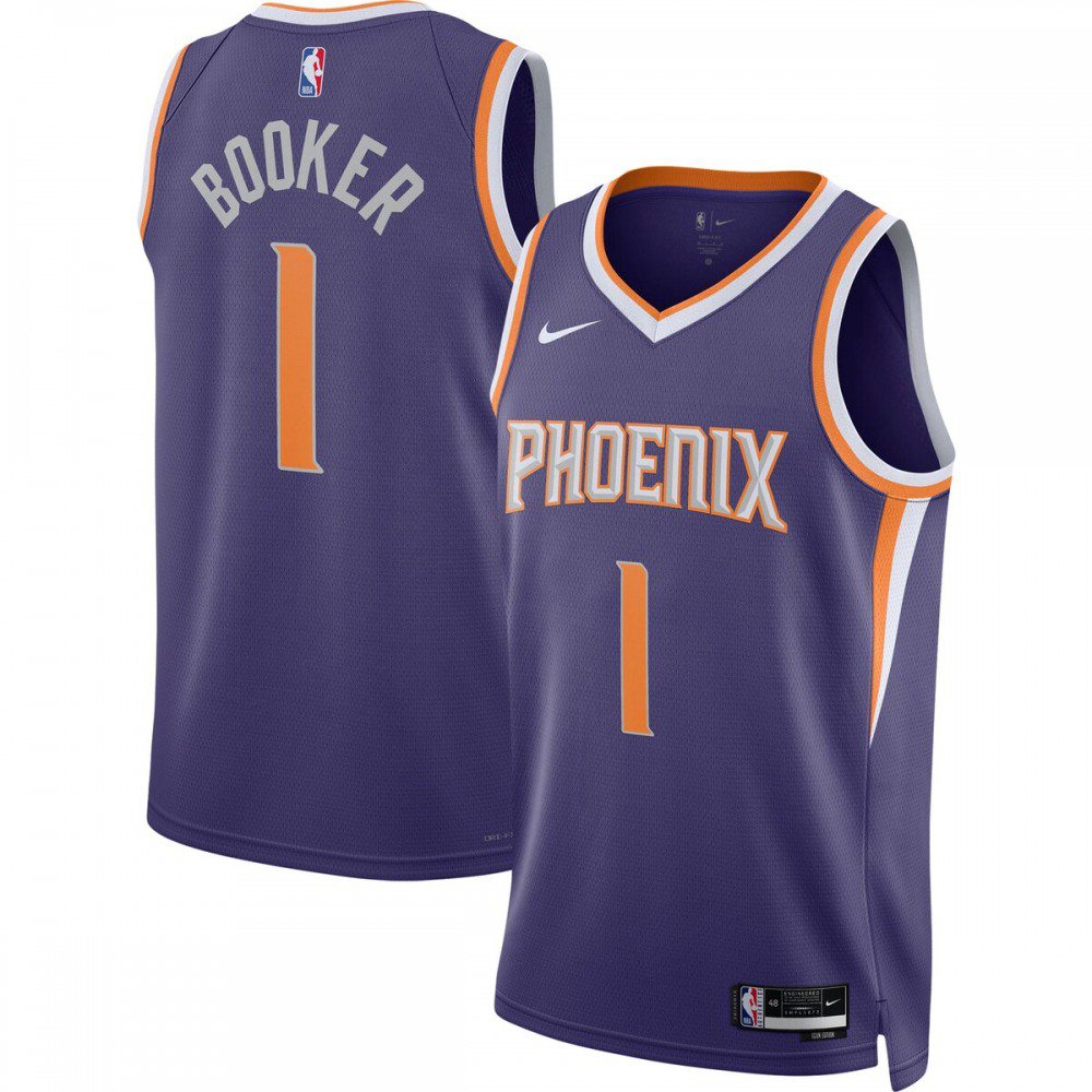 Devin Booker Phoenix Suns Unisex 2022/23 Swingman Jersey - Icon Edition - Purple-Pro Kit Vault | Brand New 26/27 Sports Jerseys